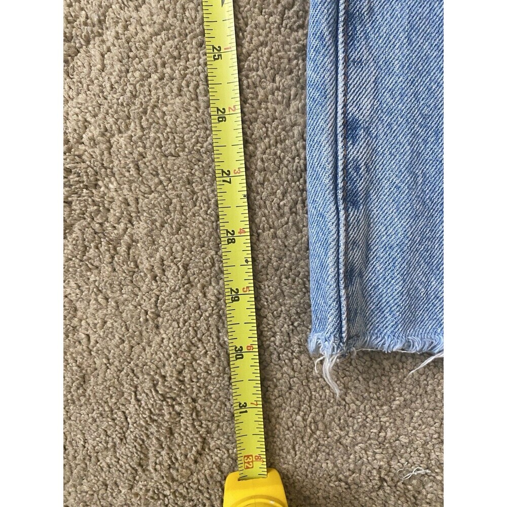 Garage Denim High Rise Distressed Straight Leg Light Wash Jeans Size 9/29 - Picture 11 of 15
